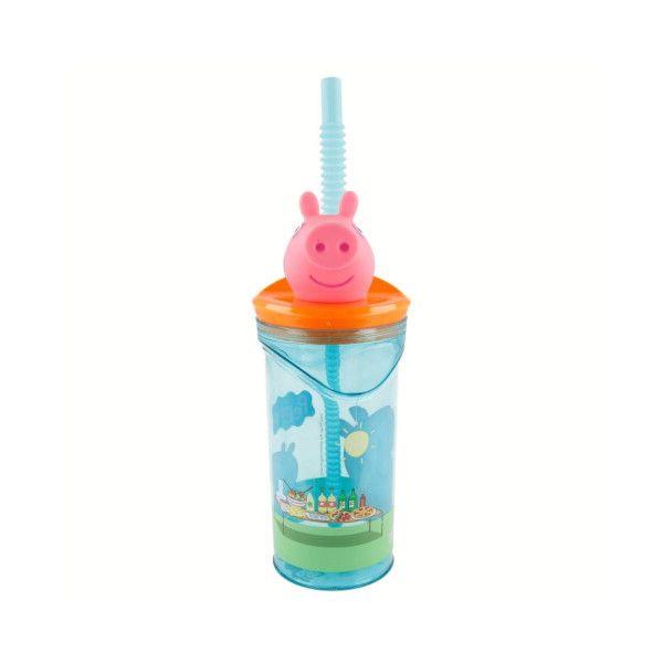 Детска чаша со сламка, Peppa Pig, 360 ml