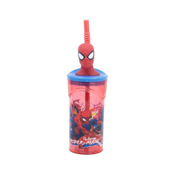 Детска чаша со сламка, Spider-Man, 360 ml