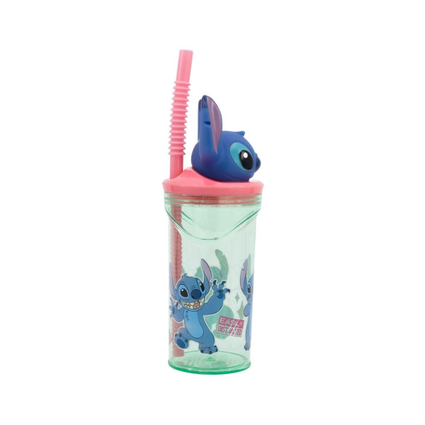 Детска чаша со сламка, Stitch, 360 ml
