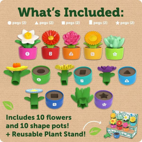Едукативен сет за игра, Shape & Color Garden