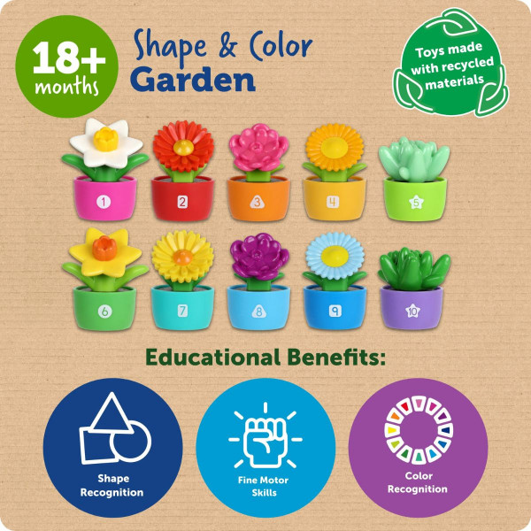 Едукативен сет за игра, Shape & Color Garden