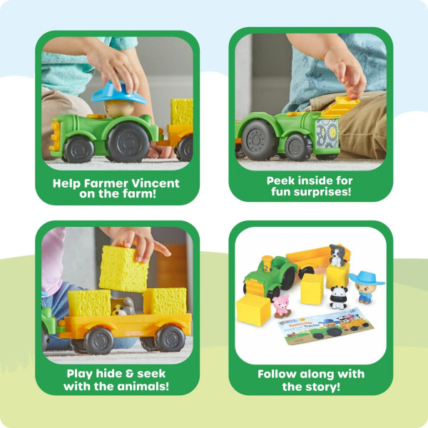 Едукативен сет за игра, Peeksville™ Haul & Seek Tractor™