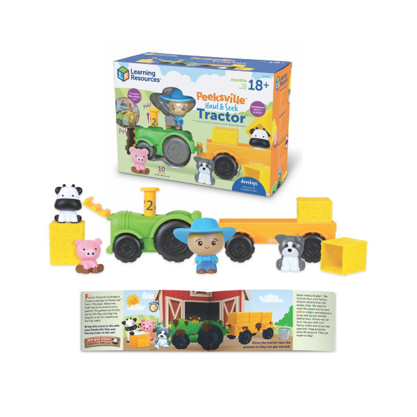 Едукативен сет за игра, Peeksville™ Haul & Seek Tractor™