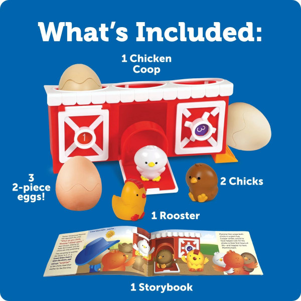 Едукативен сет за игра, Peeksville™ Hide & Cheep Chicken Coop™