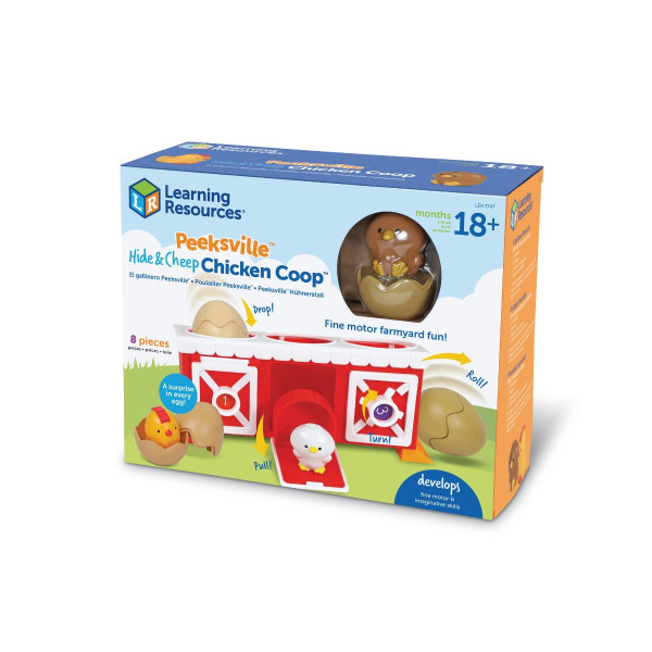 Едукативен сет за игра, Peeksville™ Hide & Cheep Chicken Coop™