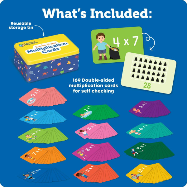 Картички за множење, Jumbo Multiplication Cards