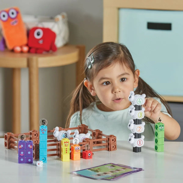 Сет за игра со математички коцки, MathLink® Cubes Numberblocks® Sheep Farm