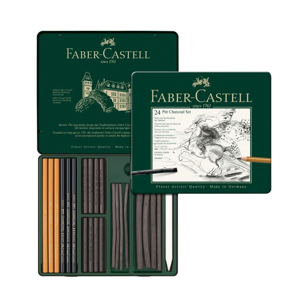 Сет за цртање, Pitt Charcoal Set, 1/24