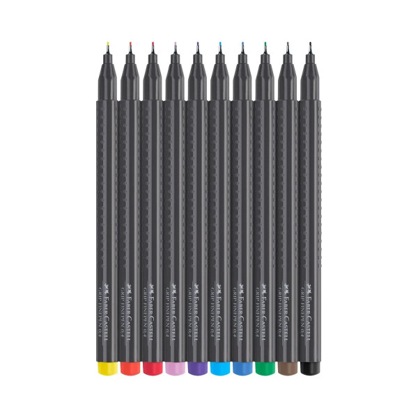 Сет фајнлајнери, Grip Finepen, 0.4mm, 10 бои 