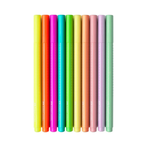Фломастери, Grip Neon + Pastel, 5+5 бои