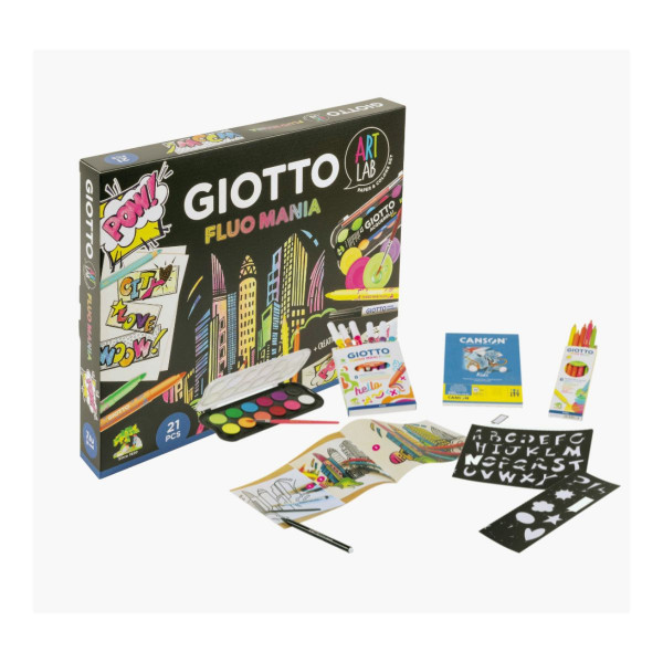 Сет за изработка, Giotto Art Lab Fluo Mania 
