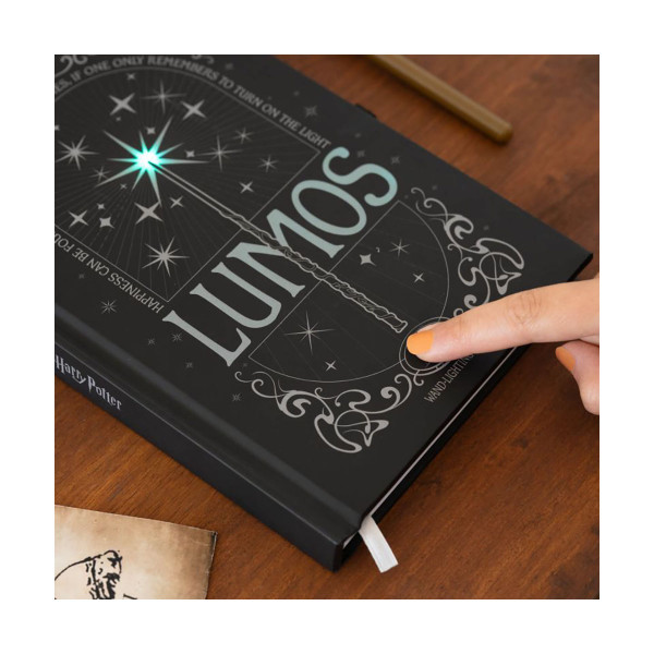 Нотес со светлечка корица, Harry Potter - Lumos Maxima