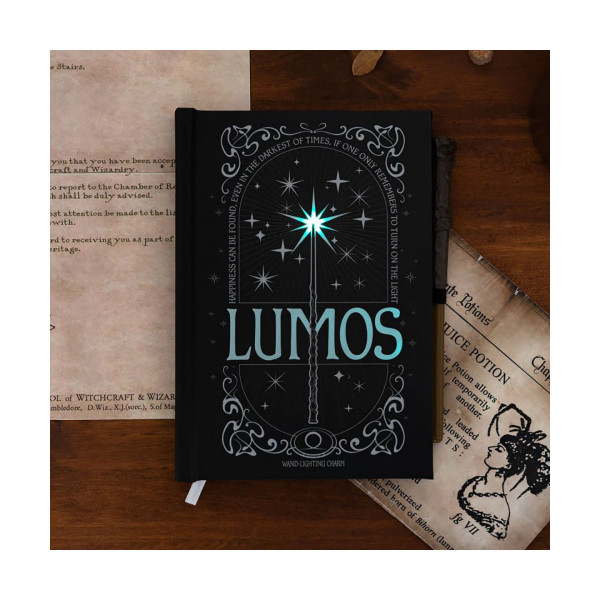 Нотес со светлечка корица, Harry Potter - Lumos Maxima