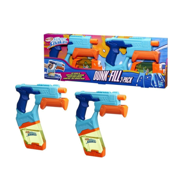 Сет од 2 пиштоли на вода, NERF Dunk Fill 2-Pack 