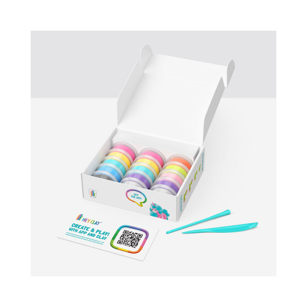 Сет за изработка со глина Rainbow Unicorns 