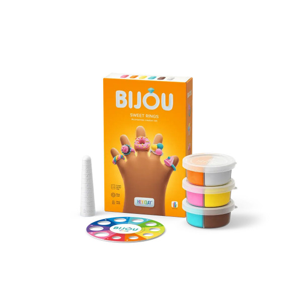 Сет за изработка со глина Bijou Sweet Rings 