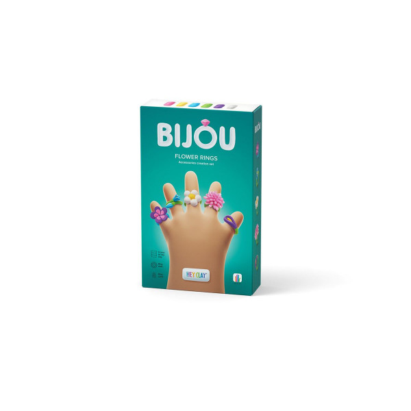 Сет за изработка со глина Bijou Flower Rings 