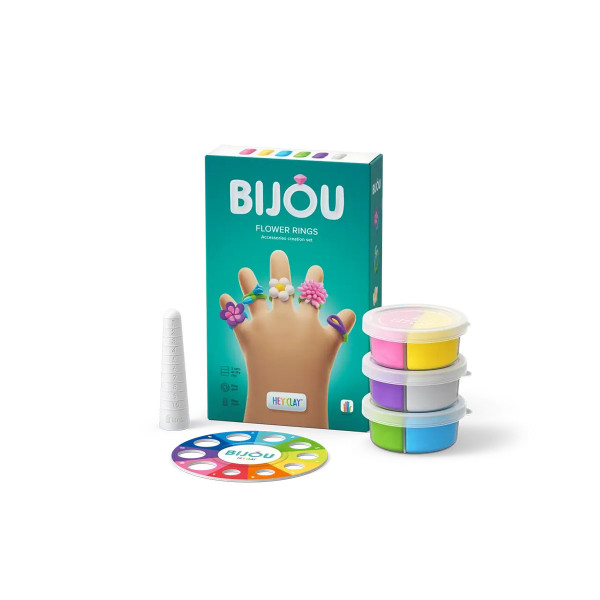 Сет за изработка со глина Bijou Flower Rings 
