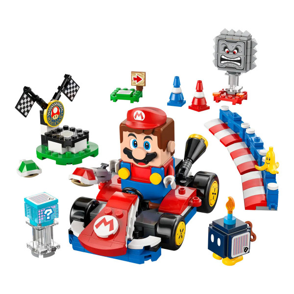 LEGO коцки, Super Mario, Mario Kart™ – Interactive LEGO® Mario™ & Standard Kart 