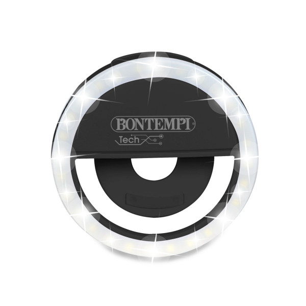 Сет од 2 мини клип-микрофони и селфи светло 