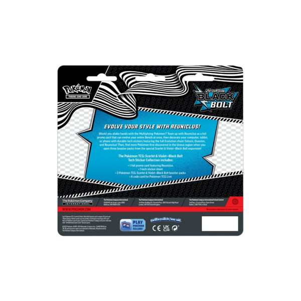 Сет 'Pokemon TCG: Black Bolt Tech Sticker Collection – Reuniclus' 