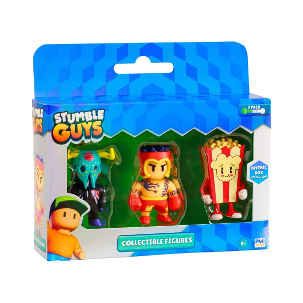 Сет од 3 мини фигури, Stumble Guys Mythic Figures, 5 комбинации 