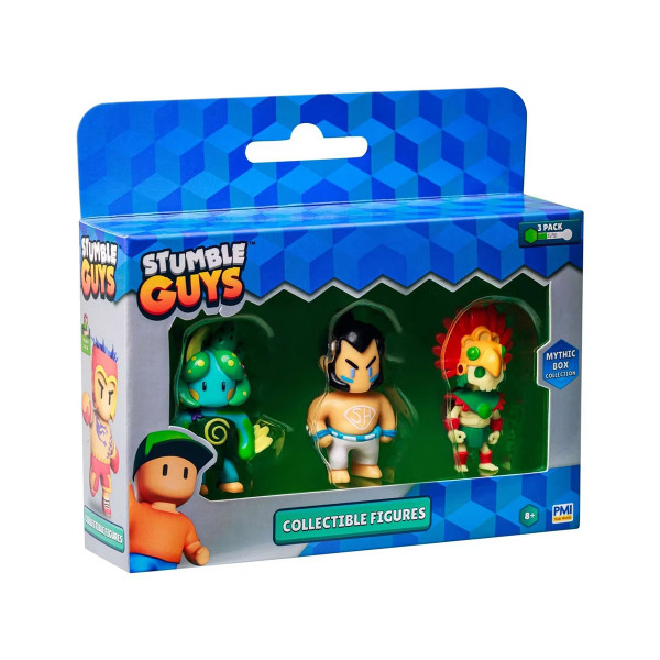 Сет од 3 мини фигури, Stumble Guys Mythic Figures, 5 комбинации 