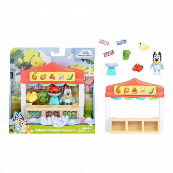 Мини сет за игра, Bluey: Farmers Market Playset 