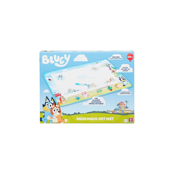 Подлога за цртање со вода, Bluey Aqua Magic Art Mat, 70 x 54 cm 