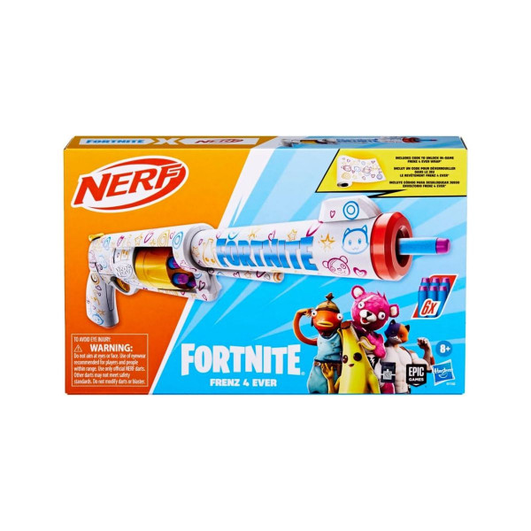 Пиштол со мека муниција Nerf Fortnite Frenz 4 Ever Dart Blaster 