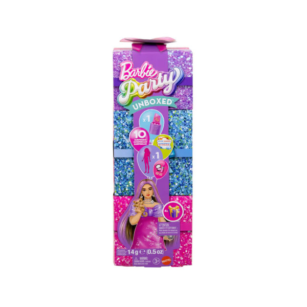 Кукла Barbie: Party Unboxed - Pink Sparkle Doll + Accessories 