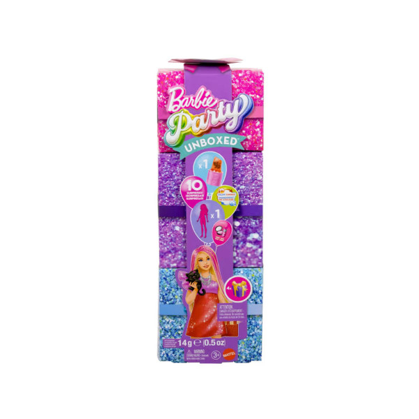 Кукла Barbie: Party Unboxed - Red Sparkle Doll + Accessories 
