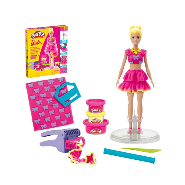 Сет за игра, Play-Doh: Barbie Designer - Ruffles & Bows 