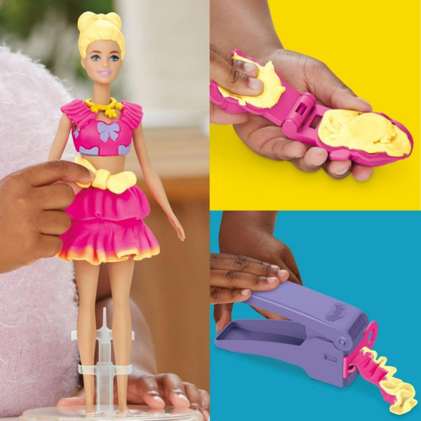Сет за игра, Play-Doh: Barbie Designer - Ruffles & Bows 