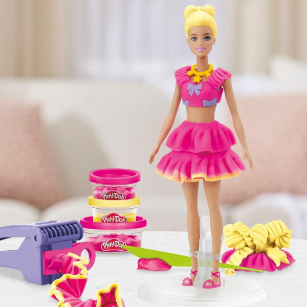 Сет за игра, Play-Doh: Barbie Designer - Ruffles & Bows 
