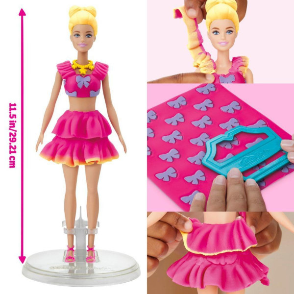 Сет за игра, Play-Doh: Barbie Designer - Ruffles & Bows 