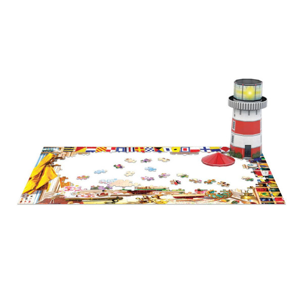 Сложувалка во 3Д метална кутија, Lighthouse Tin, 550 парчиња 