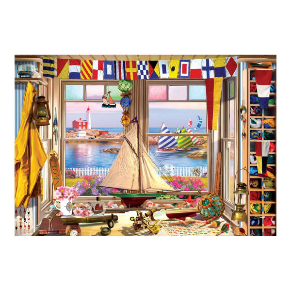 Сложувалка во 3Д метална кутија, Lighthouse Tin, 550 парчиња 