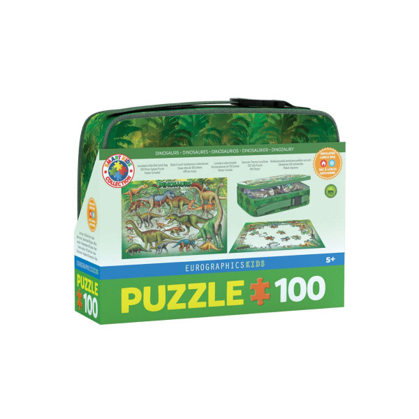 Сложувалка во торбичка за ужинка, Dinosaurs, 100 парчиња 