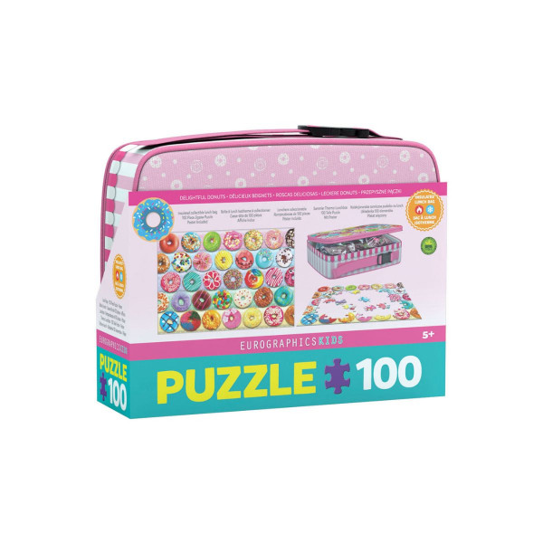 Сложувалка во торбичка за ужинка, Delightful Donuts, 100 парчиња 