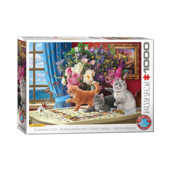 Сложувалка, Puzzling Cats, 1000 парчиња (Smart Cut) 