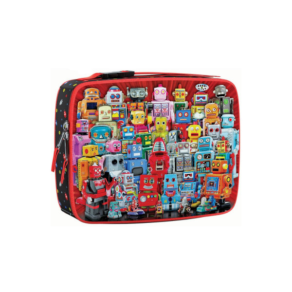 Сложувалка во торбичка за ужинка, Robots, 100 парчиња 