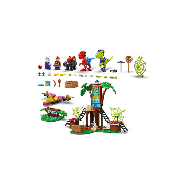 LEGO коцки, Marvel, Spidey and Gobby's Raptor Battle at Tree House HQ 