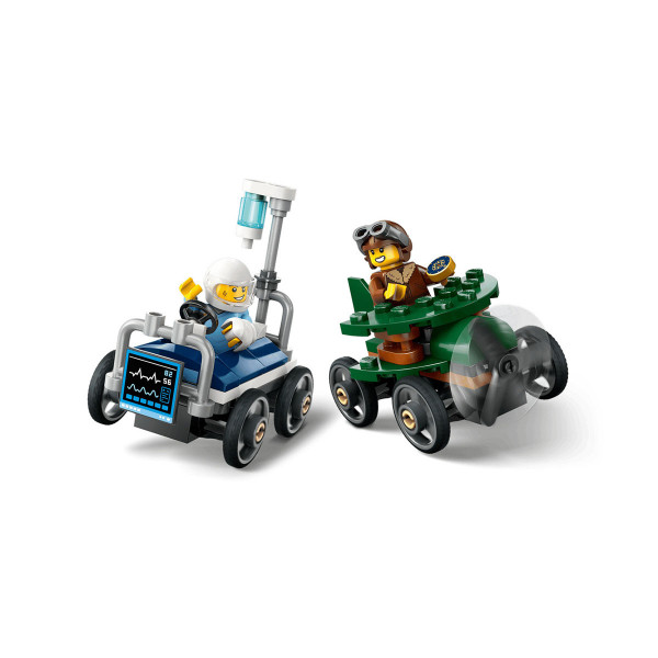 LEGO коцки, City, Airplane vs. Hospital Bed Race Car Pack 