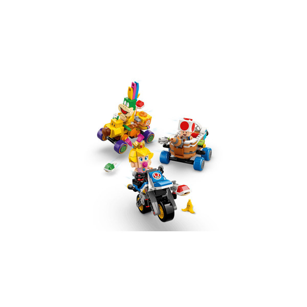 LEGO коцки, Super Mario, Mario Kart – Baby Peach & Grand Prix Set 