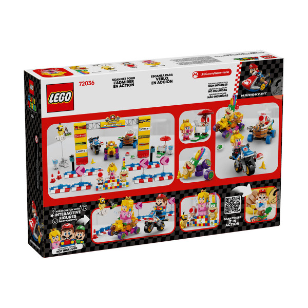 LEGO коцки, Super Mario, Mario Kart – Baby Peach & Grand Prix Set 