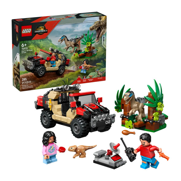 LEGO коцки, Jurassic World, Raptor Off-Road Escape 
