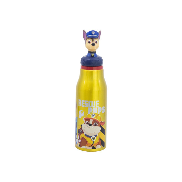 Алуминиумско шише за вода со 3D фигура, Paw Patrol - Chase, 690ml 