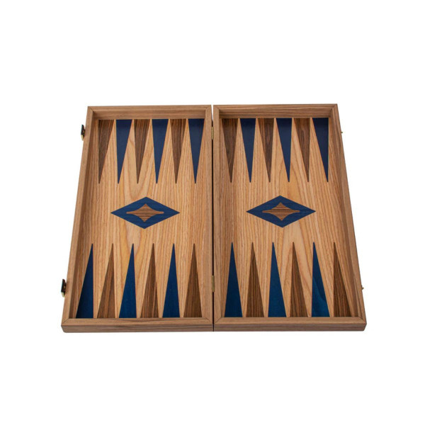 Сет за табла, Oak/Blue & American Walnut 