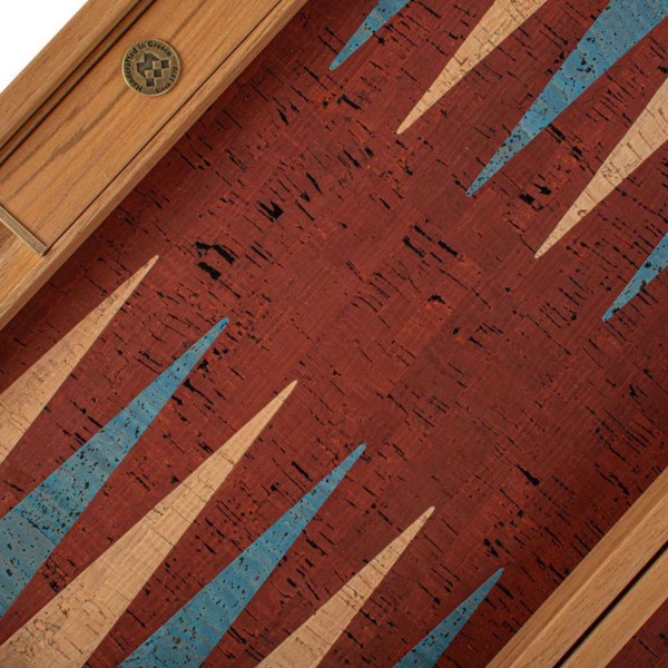 Сет за табла, Premium Handcrafted Red Natural Cork 